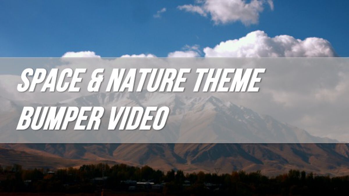 Space & Nature Themed Bumper image number null